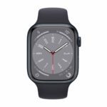 Apple Watch Series 8 Midnight Aluminum Case 45MM with Sport Band MPLT3