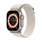 Apple Watch Ultra Titanium 49MM Case with Alpine Loop Green Band GPS + Cellular MQE53