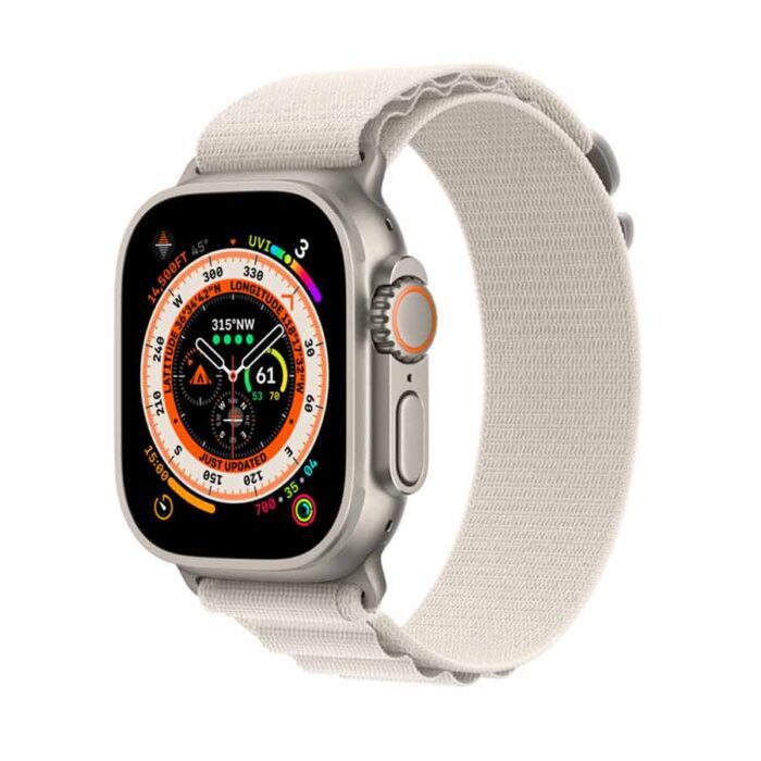 Apple Watch Ultra Titanium 49MM Case with Alpine Loop Green Band GPS + Cellular MQE53