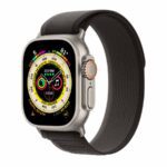 Apple Watch Ultra Titanium 49MM Case with Black/Gray Trail Loop MQEP3