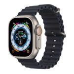 Apple Watch Ultra Titanium 49MM Case with Midnight Ocean Band GPS + Cellular MQEE3