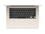 apple macbook air 15-inch m2 2023 starlight keyboard view