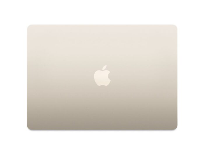 apple macbook air 15-inch m2 2023 starlight top view