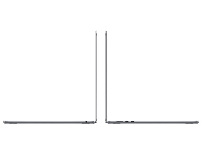 apple macbook air 15-inch m2 spacegray side view 2023