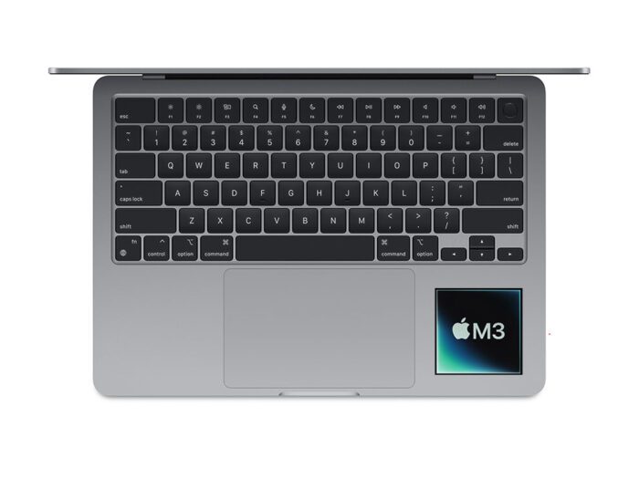 macbook air m3 keyboard touch id midnight pic 2024