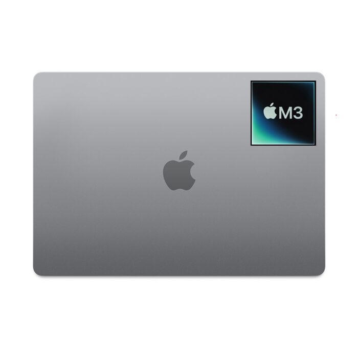 MacBook air m3 15.3-inch top apple logo design view space gray