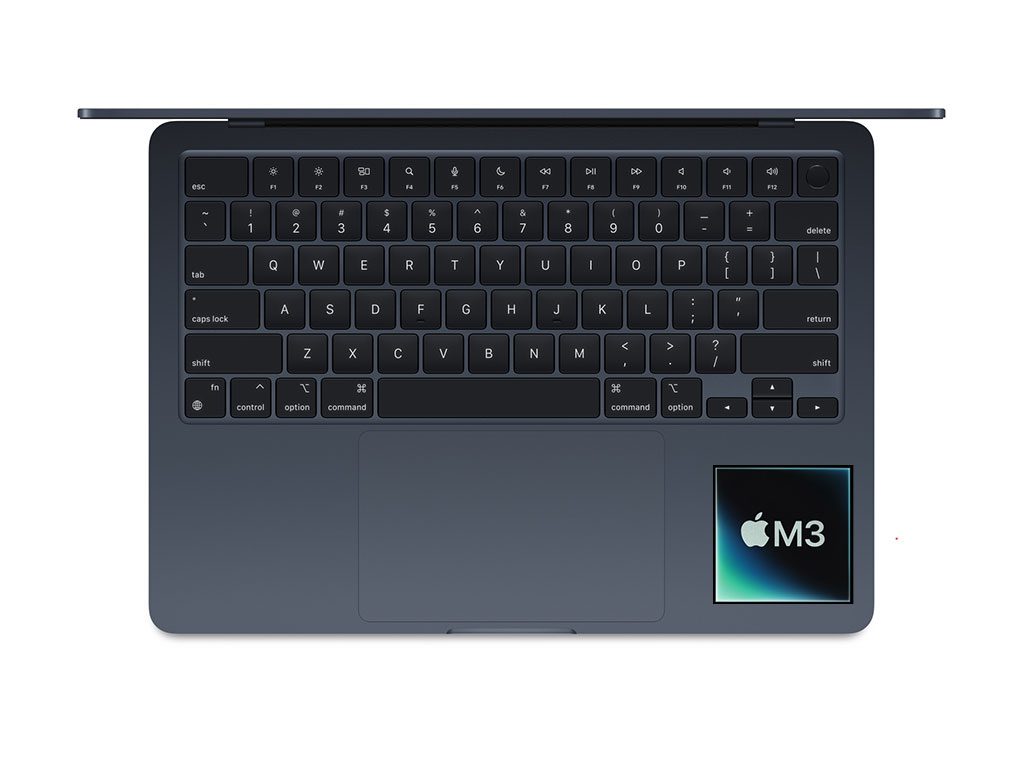 macbook air m3 keyboard midnight pic 2024
