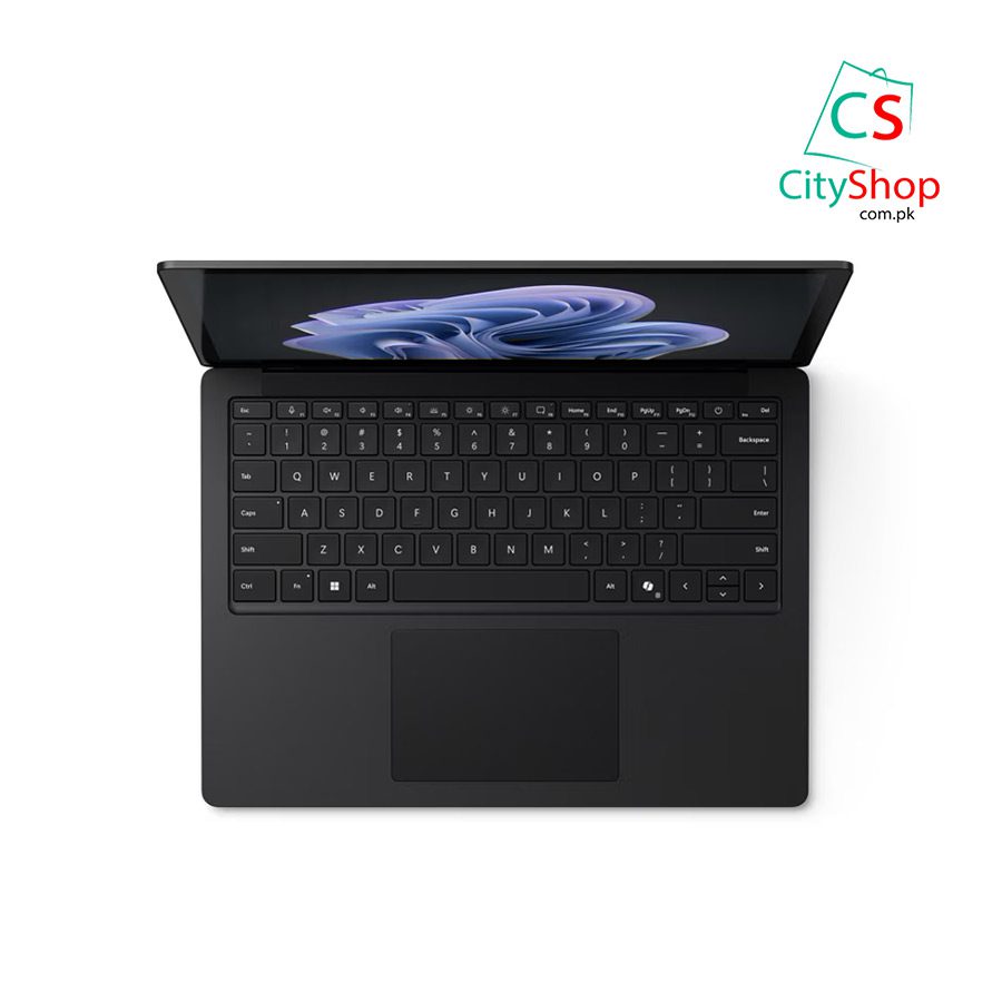 Microsoft surface laptop 6 keyboard view black 2024