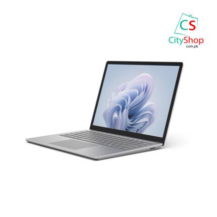 Microsoft surface laptop 6 side view platinum color