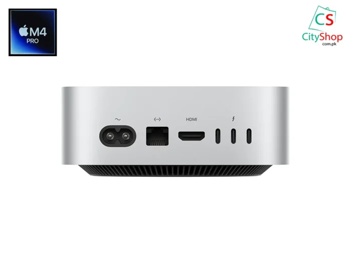 apple mac mini m4 pro on back side