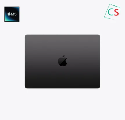 Macbook pro 16-inch m5 2026 spaceblack top logo side