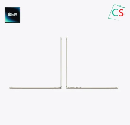 macbook air m5 2026 starlight front left